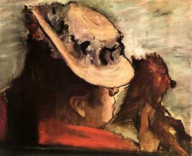 Woman with Dog - Edgar Degas