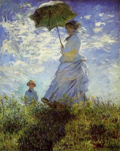 Woman with Parasol - Claude Monet