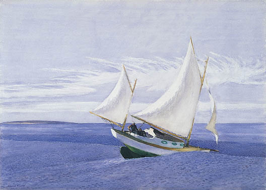 Yawl Riding a Swell - Edward Hopper