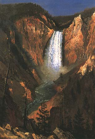 Yellowstone Falls - Albert Bierstadt