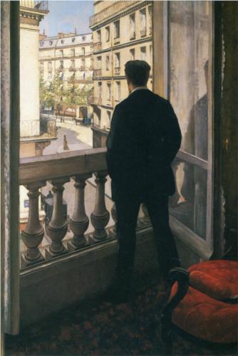 Young Man at His Window - Gustave Caillebotte